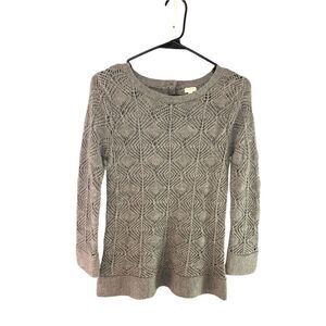 JCrew crocheted sweater XS